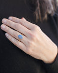 Opal vanity gold ring by Hannah Blount