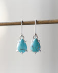 Turquoise earrings by Hannah Blount