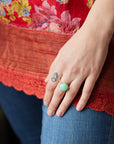 The Sound Of Green Chrysoprase Vanity Ring