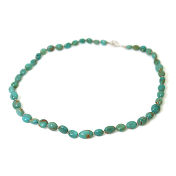 Green turquoise necklace by Hannah Blount