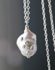 Grand Baroque Pearl Ruthie B. Necklace with Barnacles-Hannah Blount Jewelry