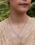 Coober Pedy opal necklace handmade by Hannah Bount Jewelry