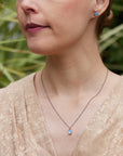 Coober Pedy opal necklace handmade by Hannah Bount Jewelry