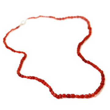 Red coral necklace by Hannah Blount
