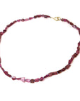 Pink tourmaline strand necklace by Hannah Blount