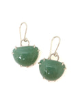 Chalcedony vanity silver earrings by Hannah Blount