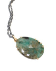 Emerald vanity necklace by Hannah Blount