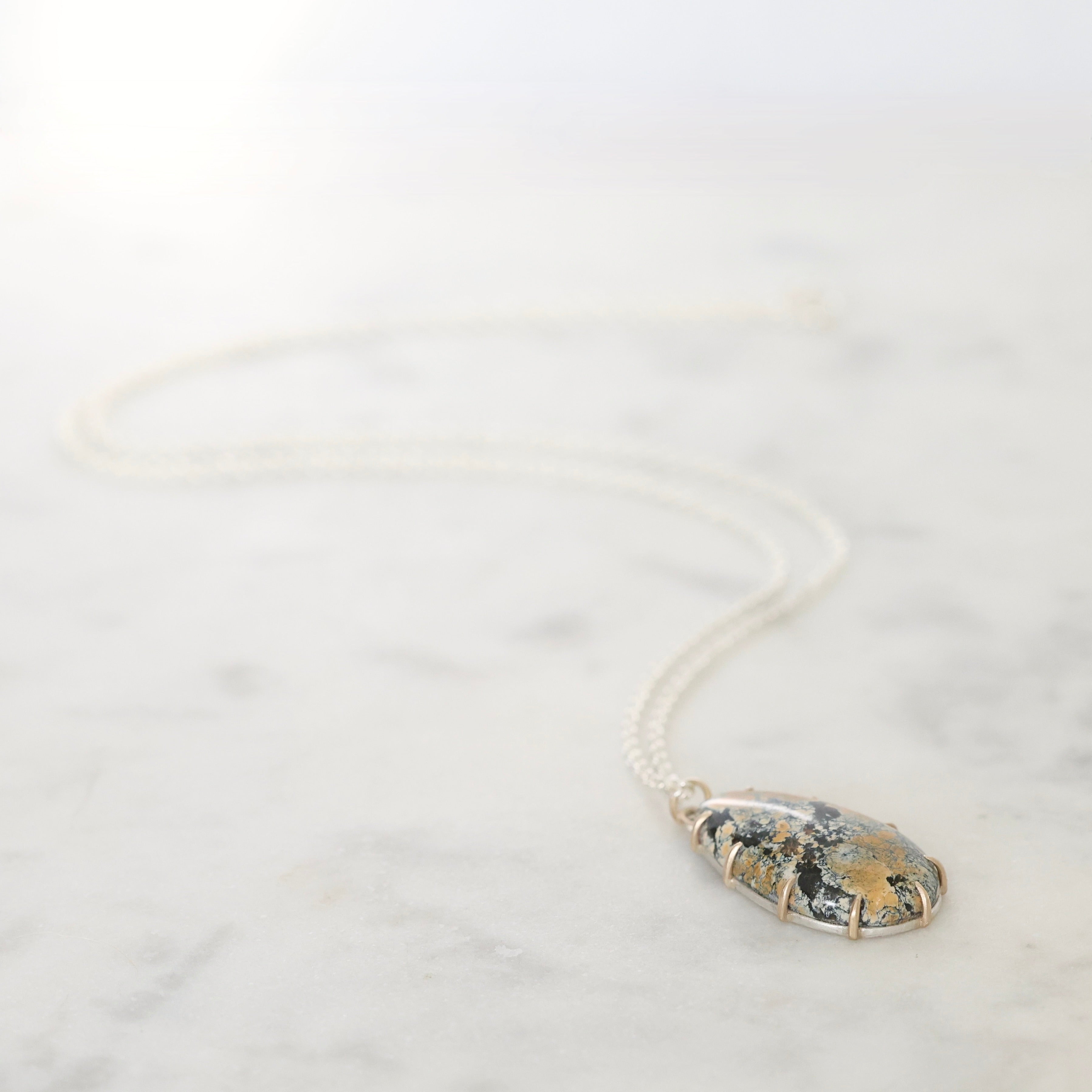 Ochre Variscite Vanity Necklace – Hannah Blount Jewelry