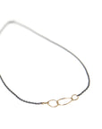 Silver and gold egg loop necklace - Hannah Blount