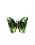 Green Tourmaline Psyche Butterfly Cameo face ring by hannah blount jewelry