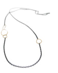 Silver and gold egg loops necklace - Hannah Blount