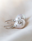 Pearl earrings with barnacles - Hannah Blount