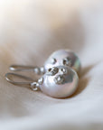Pearl earrings with barnacles - Hannah Blount