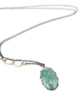 Sea Moss Variscite Vanity Necklace-Hannah Blount Jewelry