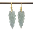 Plumage Aquamarine Figurehead Cameo Earrings-Hannah Blount Jewelry