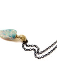 Aureole Raw Opal Cameo Necklace-Hannah Blount Jewelry