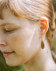 Bourbon Quartz Figurehead Cameo Earrings-Hannah Blount Jewelry