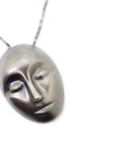 Grand Grey Lady Cameo Necklace-Hannah Blount Jewelry
