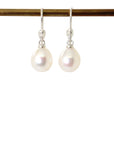 Lunar Flare Pearl Figurehead Cameo Earrings-Hannah Blount Jewelry