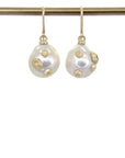 Baroque Pearl Ruthie B. Earrings with Barnacles-Hannah Blount Jewelry