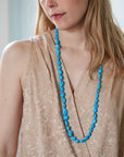Kelpie's Treasure Kingman Turquoise Ruthie B. Necklace with Barnacles-Hannah Blount Jewelry