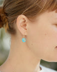 Turquoise Buoy Ruthie B. Earrings-Hannah Blount Jewelry