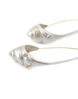 Barnacle Sea Snail Ruthie B. Hoops with Diamonds-Hannah Blount Jewelry