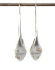 Barnacle Sea Snail Ruthie B. Hoops with Diamonds-Hannah Blount Jewelry