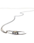 Medium Skate Egg Case Ruthie B. Necklace with Barnacles-Hannah Blount Jewelry