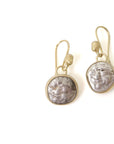 Ancient Sisters of Medusa Coin Cameo Earrings-Hannah Blount Jewelry