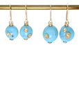 Turquoise Buoy Ruthie B. Earrings-Hannah Blount Jewelry