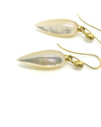 Mother of Pearl Figurehead Cameo Earrings-Hannah Blount Jewelry