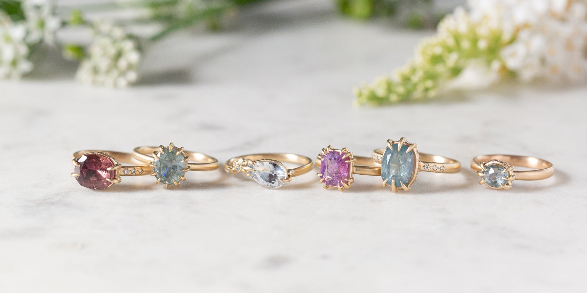 Prismatic Sapphire Rings