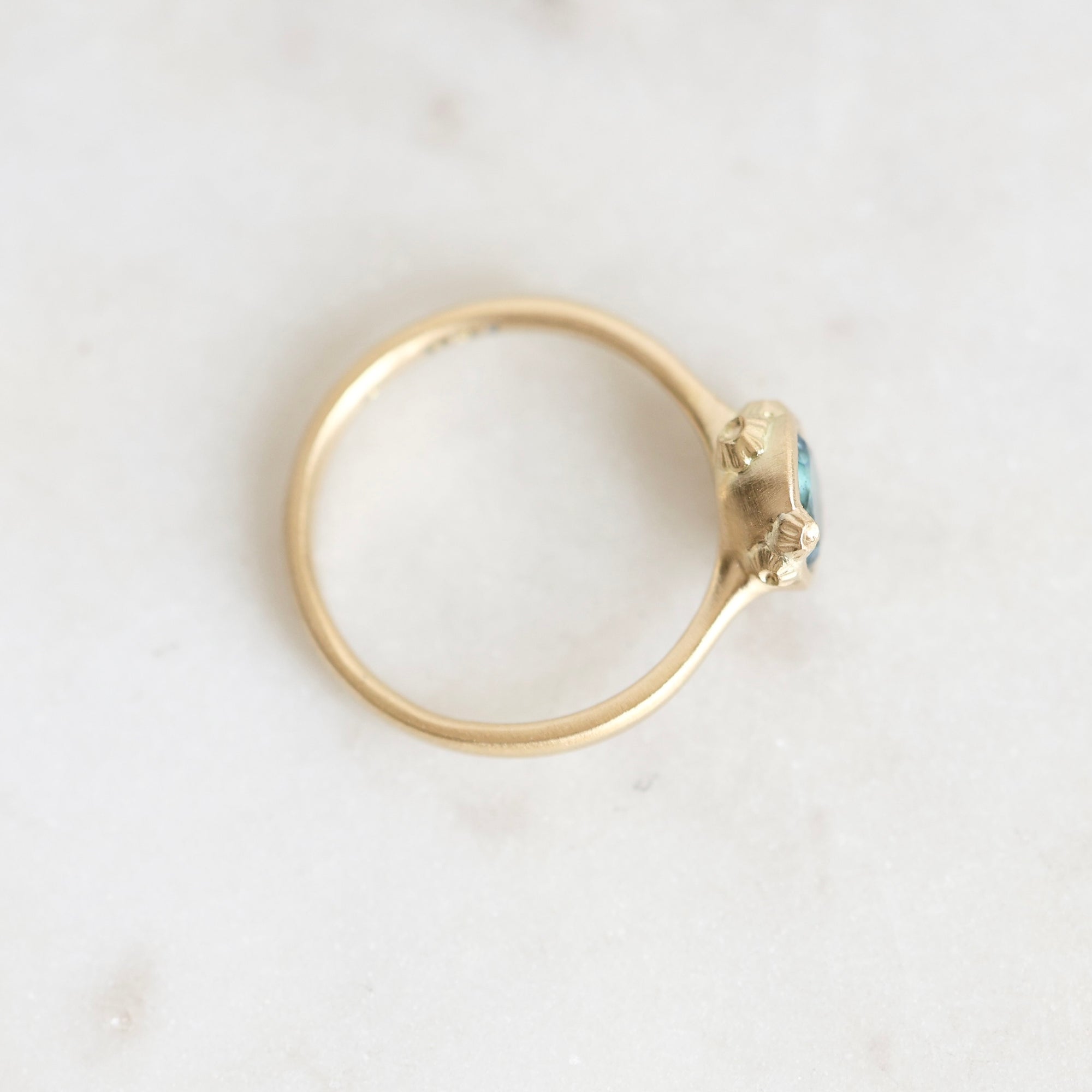 Azure Aquamarine Ruthie B. Ring