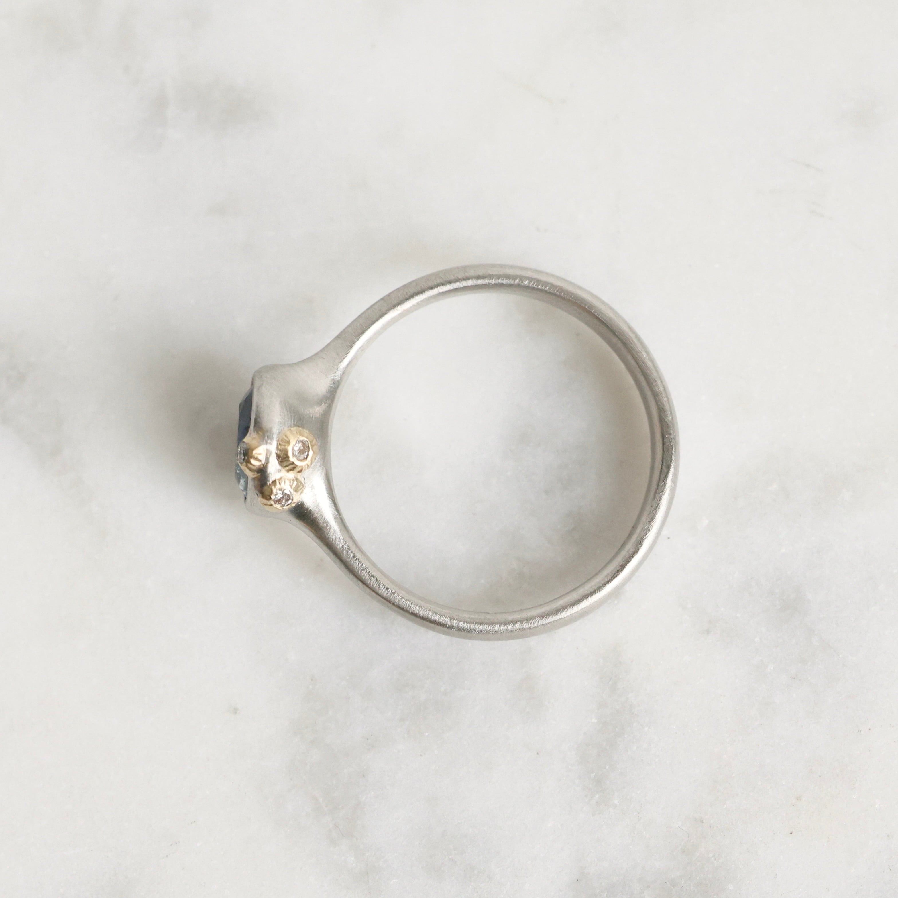 Galaxy Montana Sapphire Ruthie B. Ring – Hannah Blount Jewelry