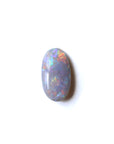 1.55ct Lightning Ridge Australian Opal on white background. 