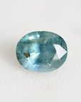 Blue sapphire with brown inclusion 