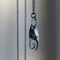 Skate egg case necklace - Oxidized silver - Hannah Blount