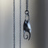 Skate egg case necklace - Oxidized silver - Hannah Blount