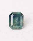 Faceted gemstone on a white background