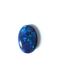 4.65ct Lightning Ridge Black Australian Opal on white background.