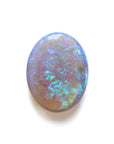 7.2ct Lightning Ridge Australian Opal on white background.