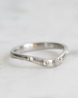curved platinum barnacle bad with platinum barnacles