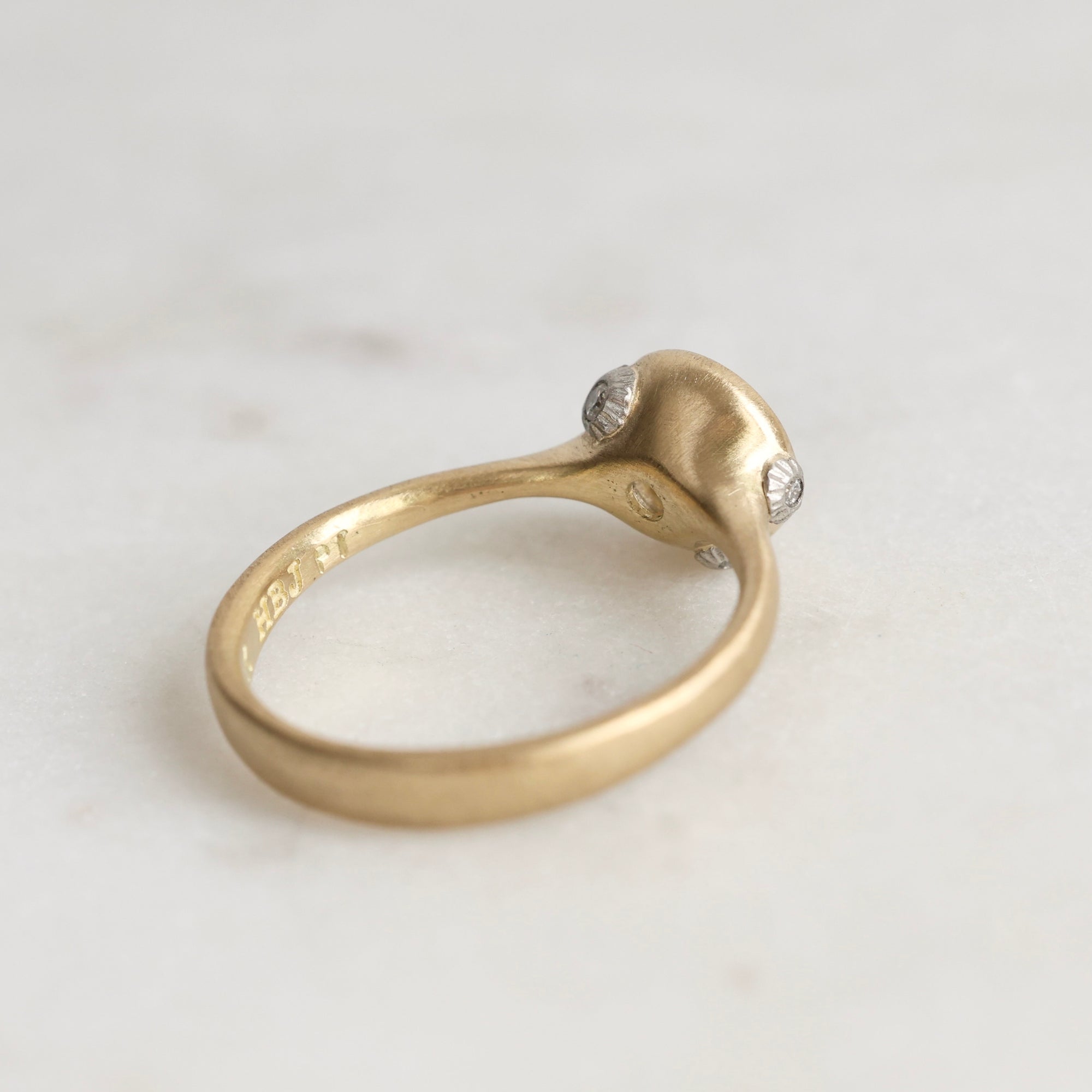 Gold Ring from behind 