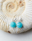 Amazonite Figurehead Cameo Earrings by Hannah Blount