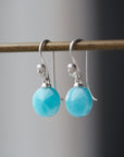 Amazonite Figurehead Cameo Earrings by Hannah Blount