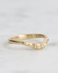 curved gold barnacle bad with gold barnacles