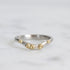 curved platinum barnacle bad with gold barnacles