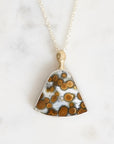 Figurehead pendant with colorful stone