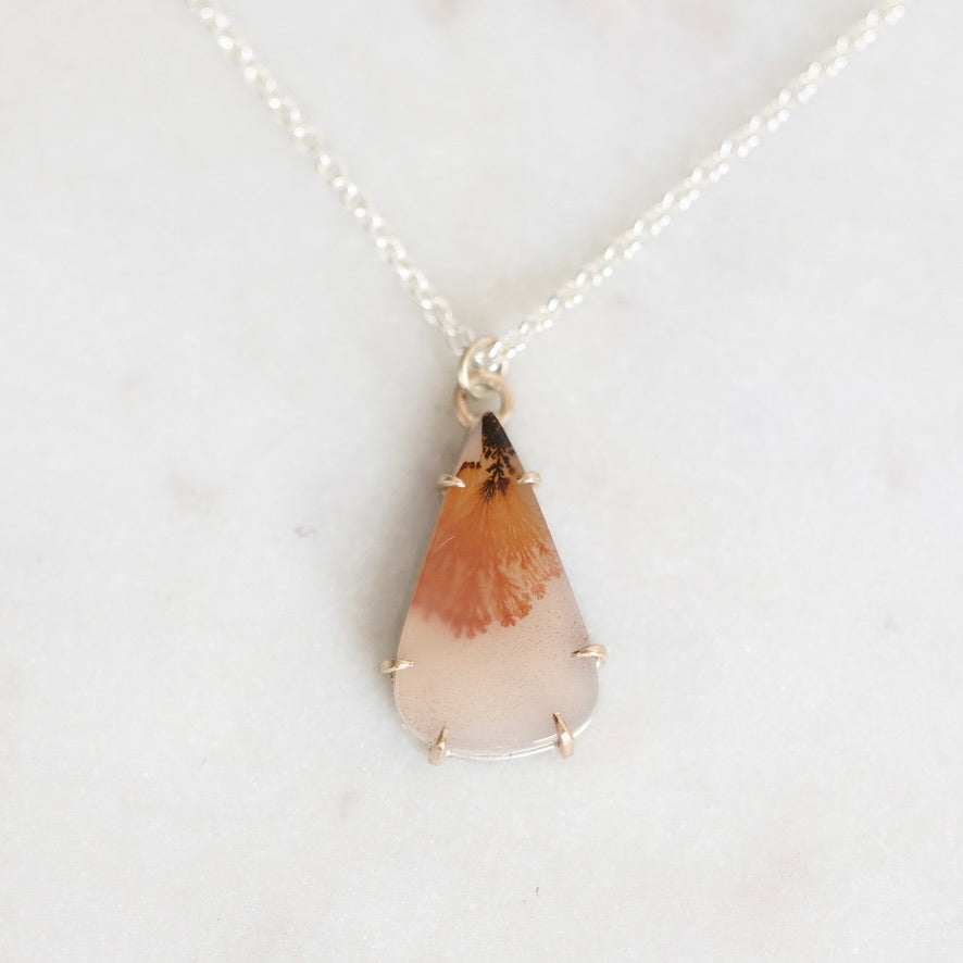 Unique shaped stone pendant 